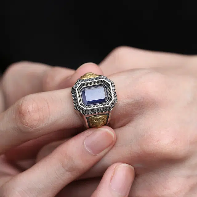 Ruibeila Lion Head 925 Silver Ring