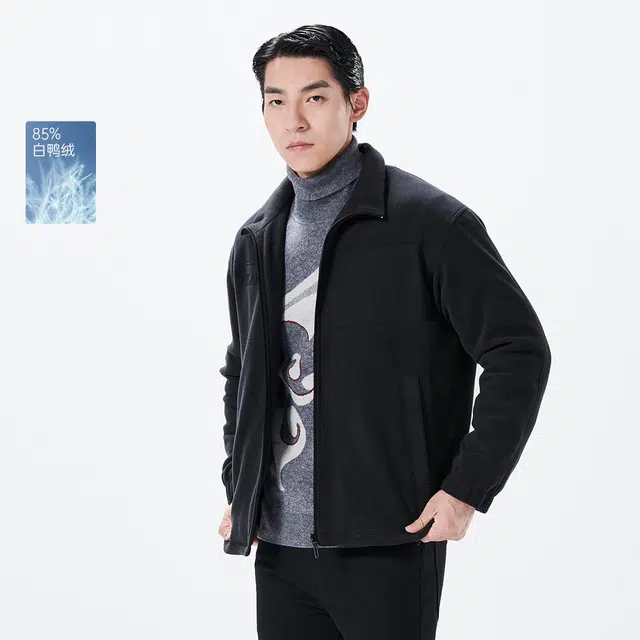 利郎 商务休闲立领保暖短款极简风轻薄羽绒服 男款