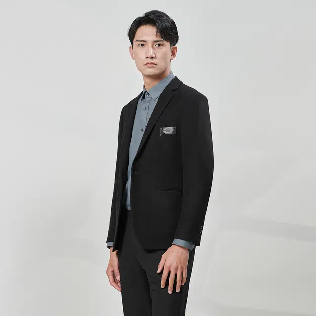 利郎 肌理提花西服外套 商务休闲修身质感西装 男款