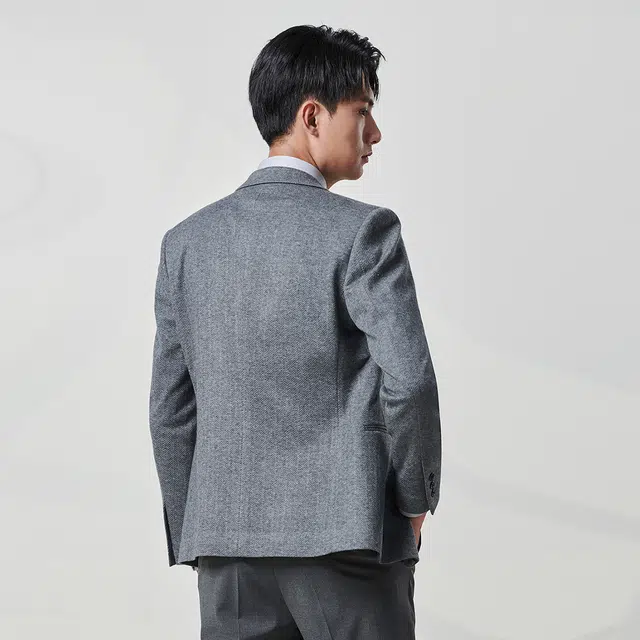 利郎 肌理提花西服外套 商务休闲修身质感西装 男款