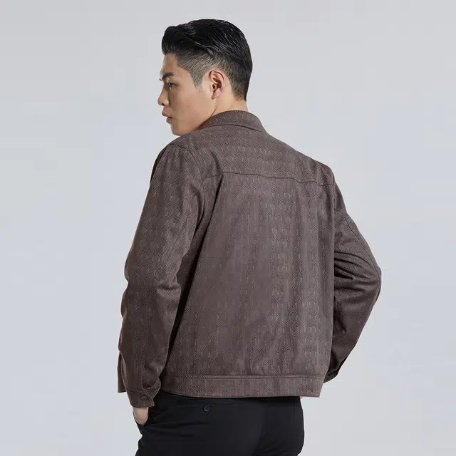 利郎 潮流休闲翻领短款夹克 男款