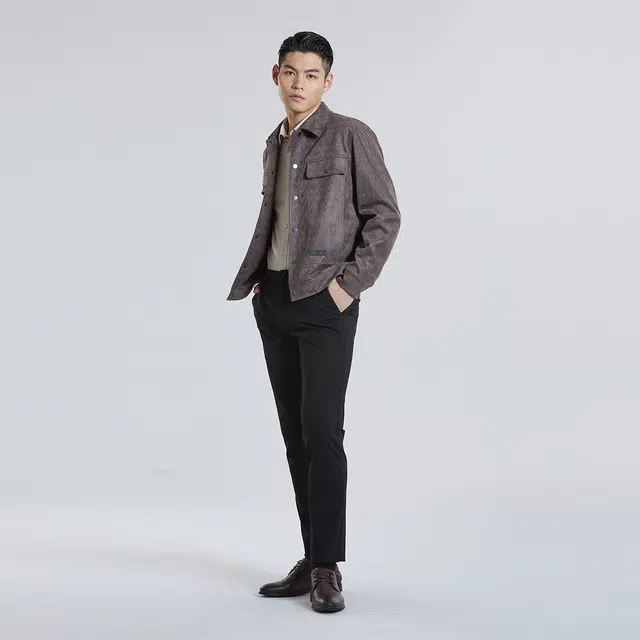 利郎 潮流休闲翻领短款夹克 男款
