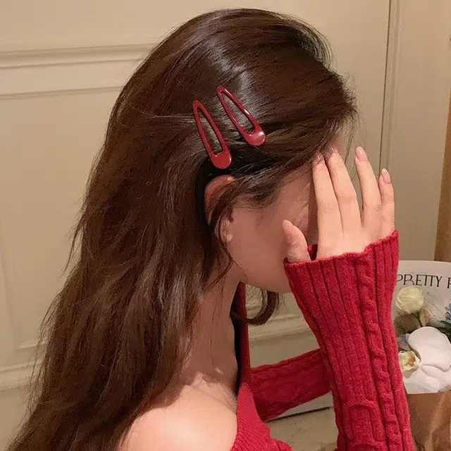 芒果饰品 红梅果酱 铜合金 发夹 女款