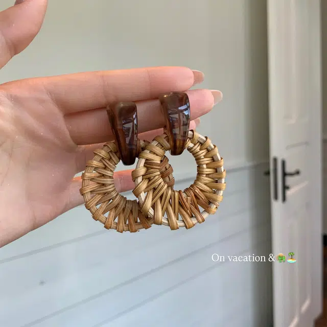 芒果饰品 波西米亚民族风 亚克力 耳环 女款