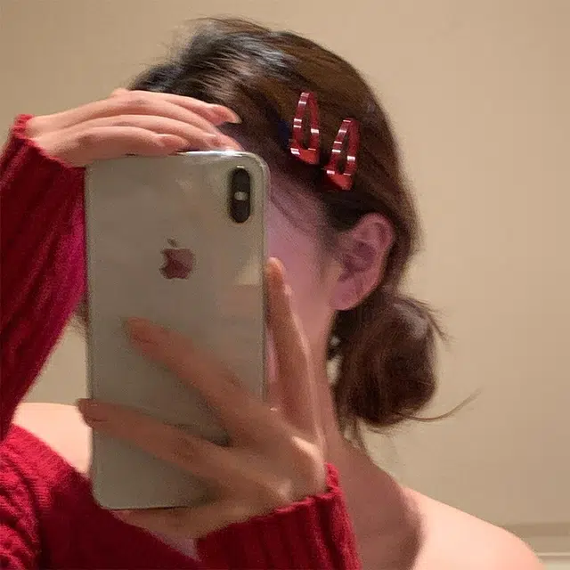 芒果饰品 红梅果酱 铜合金 发夹 女款