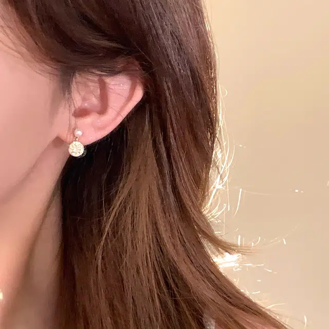 芒果饰品 复古时尚百搭 铜 耳环 女款