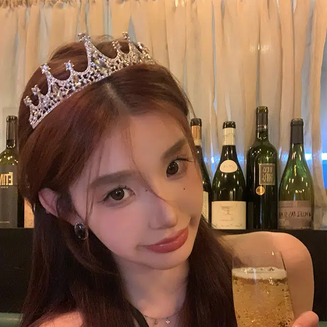 芒果饰品 公主水晶皇冠生日成年 发箍 女款