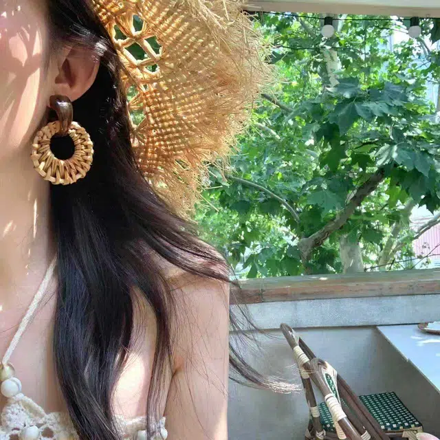 芒果饰品 波西米亚民族风 亚克力 耳环 女款