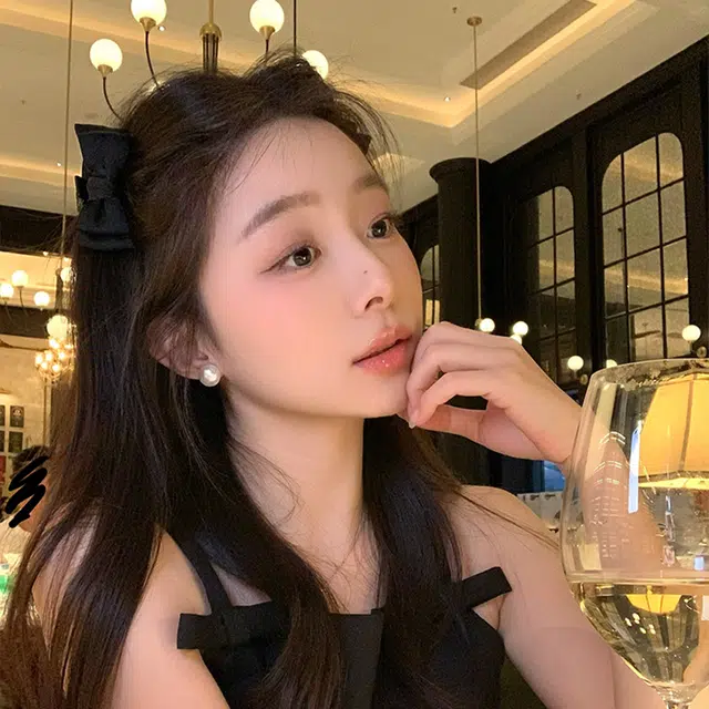 芒果饰品 高级感精灵耳蝴蝶结公主头抓夹侧边夹小夹子 发饰发夹 女款