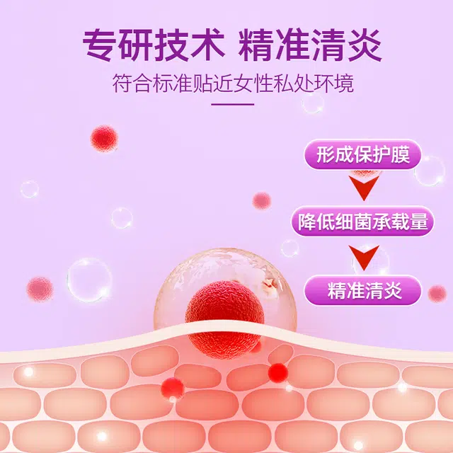 内廷上用 医用妇科凝胶 隔离细菌阻止病微生物定植宫颈炎阴道炎瘙痒糜烂疼痛阴部异味症状减少白带增多