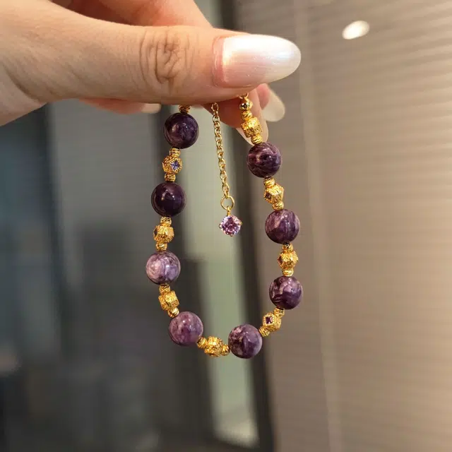 金杰福 紫龙紫晶天然 紫水晶 精致高级手链 女款