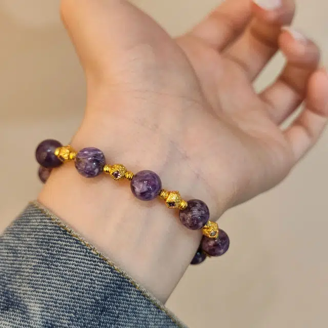 金杰福 紫龙紫晶天然 紫水晶 精致高级手链 女款