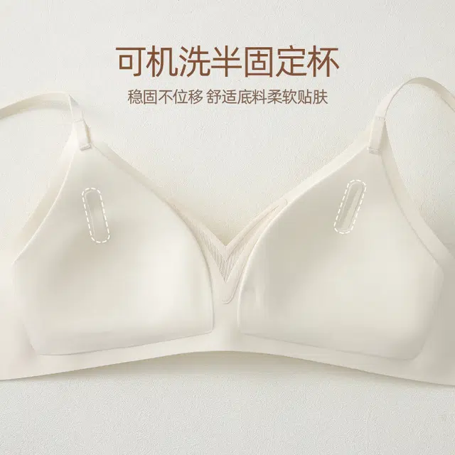 新世家族 纯欲网纱镂空聚拢防下垂无痕美背软支撑无钢圈文胸 女款 组合装
