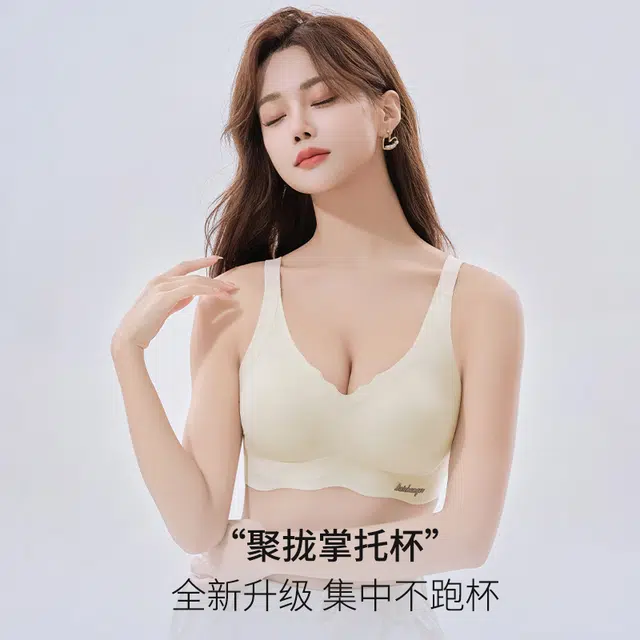 新世家族 无痕运动内衣女夏季薄款大胸显小无钢圈聚拢收副乳防下垂美背文胸 女款 组合装