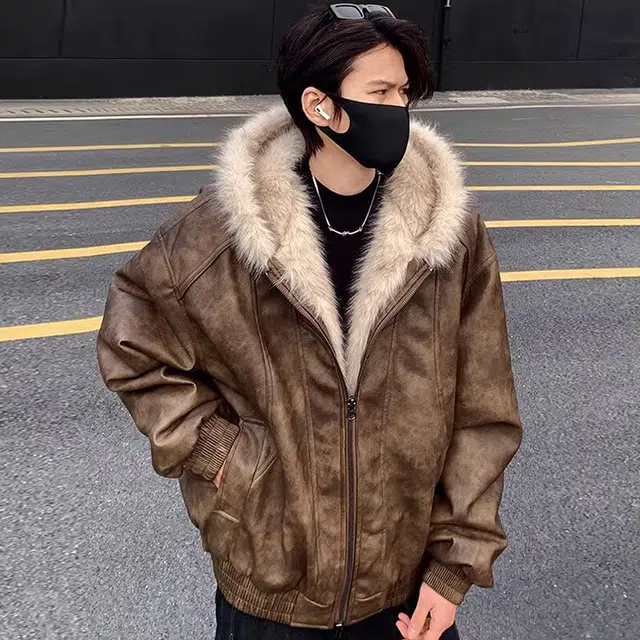 地界二 美式感宽松舒适大码防风防寒慵懒风日常简约百搭棉服 男女同款