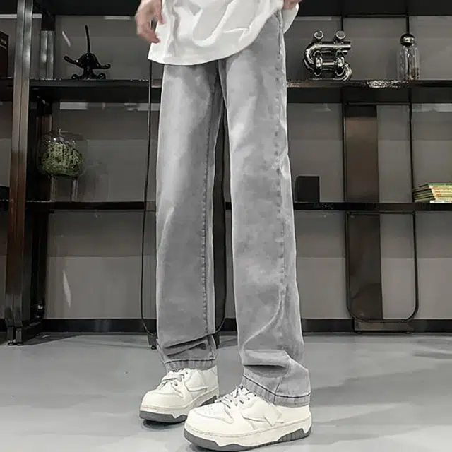 拾个壹先生 美式复古高街风重工水洗做旧显高显瘦多版型牛仔裤牛仔裤 男女同款
