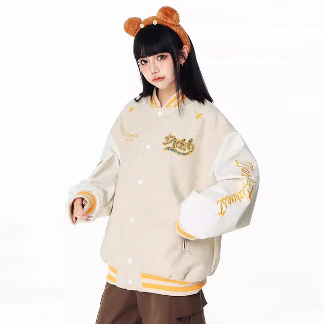 玉儿恋  美式高街复古潮流多风格融合宽松休闲百搭服饰棒球服 男女同款