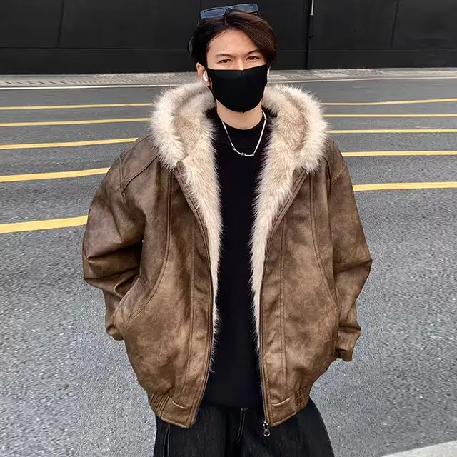 地界二 美式感宽松舒适大码防风防寒慵懒风日常简约百搭棉服 男女同款