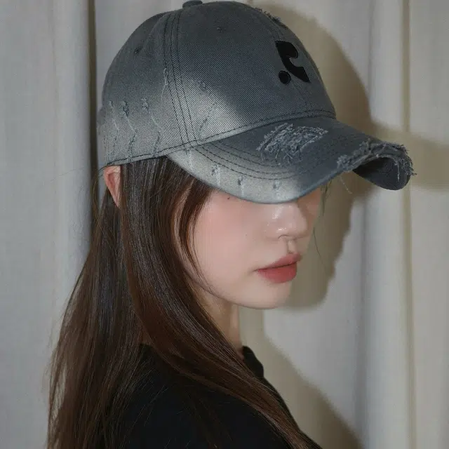 雅鹿优选 美式复古做旧破洞刺绣加深春夏季户外出行防晒遮阳时尚潮流百搭学生大头围显脸小 棉 鸭舌帽 男女同款情侣款