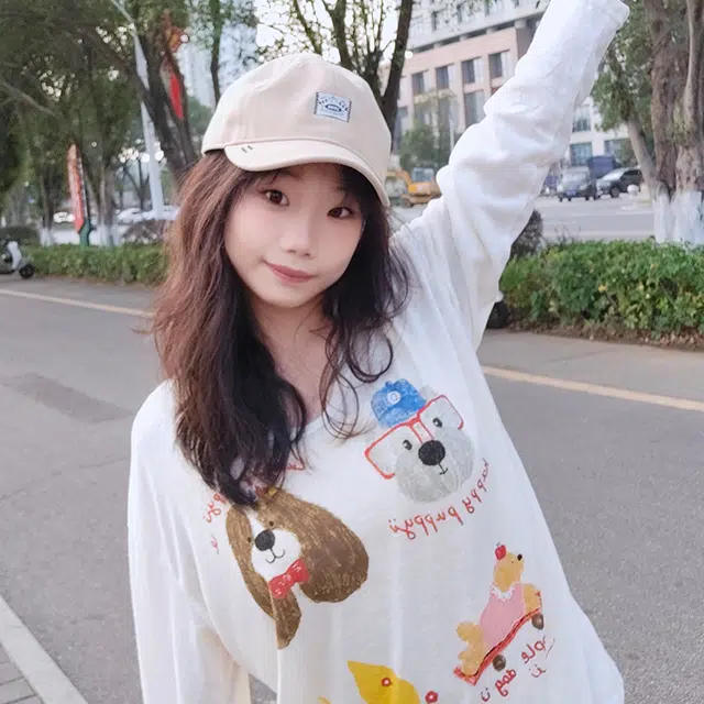 雅鹿优选 美式复古贴布短檐小众设计户外出游防晒遮阳时尚潮流百搭大头围显脸小 棉 鸭舌帽 男女同款情侣款