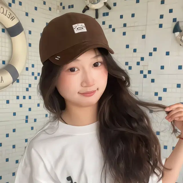 雅鹿优选 美式复古贴布短檐小众设计户外出游防晒遮阳时尚潮流百搭大头围显脸小 棉 鸭舌帽 男女同款情侣款
