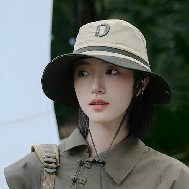 雅鹿优选 户外休闲运动露营徒步登山帽显脸小防晒防紫外线时尚百搭 绵纶 渔夫帽 男女同款情侣款