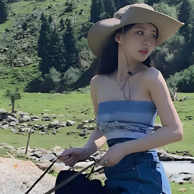 雅鹿优选 氛围感出片大檐防晒渔夫帽男女情侣款学生户外登山露营徒步透气速干帽子 涤纶 渔夫帽 男女同款情侣款