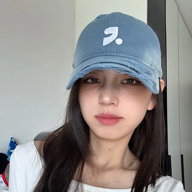雅鹿优选 美式复古做旧破洞刺绣加深春夏季户外出行防晒遮阳时尚潮流百搭学生大头围显脸小 棉 鸭舌帽 男女同款情侣款