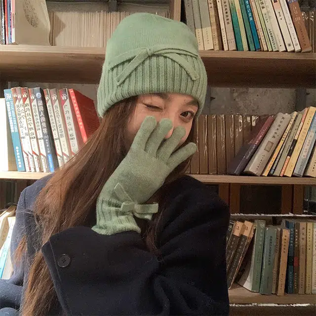 【甜妹必备】 雅鹿优选 怒气小狗耳朵毛绒贝雷帽女生秋冬季可爱八角帽加绒加厚保暖鸭舌帽 涤纶 绒线帽 女款