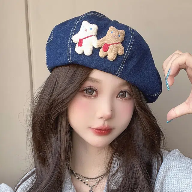 雅鹿优选 牛户外出游时尚百搭显脸 棉 贝雷帽 女款