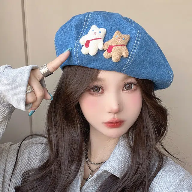 雅鹿优选 牛户外出游时尚百搭显脸 棉 贝雷帽 女款