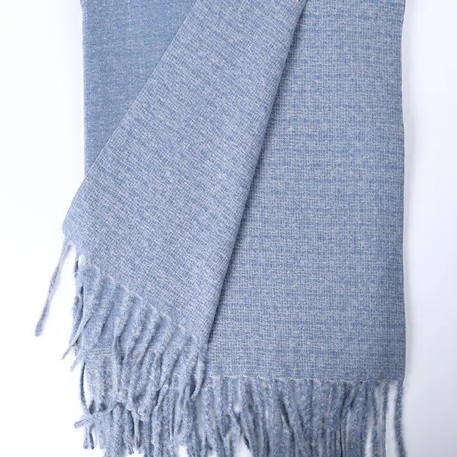 雅鹿优选 高品质多色纯色保暖长款加厚流苏两用 礼盒装 聚酯纤维 绒线围巾 男女同款情侣款