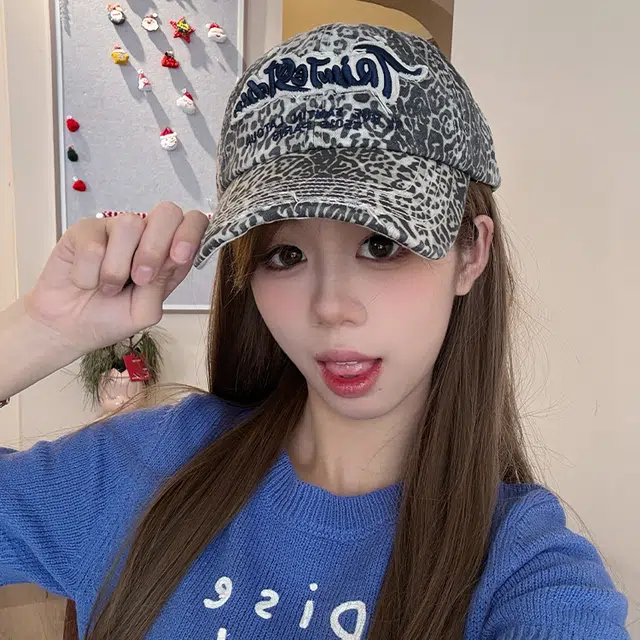 雅鹿优选 春夏季迷彩豹纹图案做旧水洗刺绣字母 户外出游时尚潮流百搭大头围显脸小 棉 鸭舌帽 男女同款情侣款