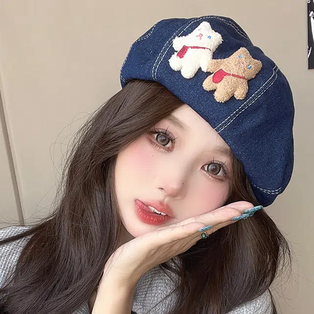 雅鹿优选 牛户外出游时尚百搭显脸 棉 贝雷帽 女款