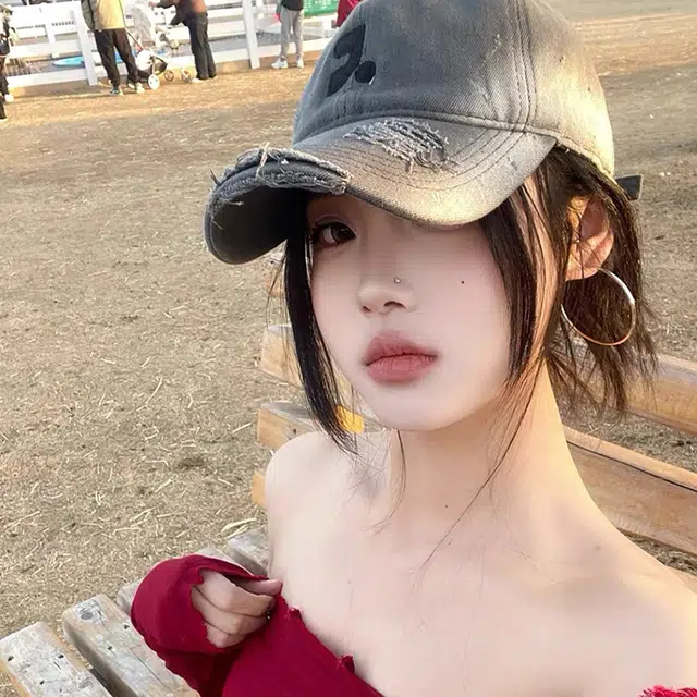 雅鹿优选 美式复古做旧破洞刺绣加深春夏季户外出行防晒遮阳时尚潮流百搭学生大头围显脸小 棉 鸭舌帽 男女同款情侣款