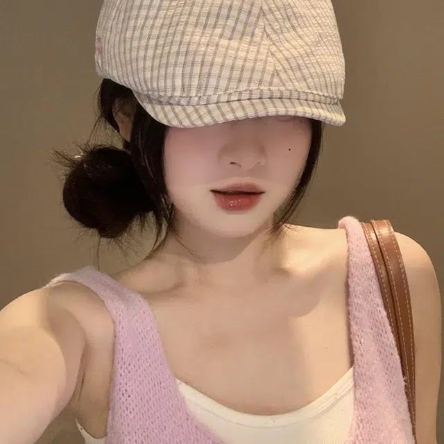 雅鹿优选 日系街拍文艺百搭出游时尚百搭显脸小 棉 贝雷帽 女款