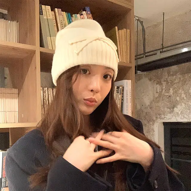 【甜妹必备】 雅鹿优选 怒气小狗耳朵毛绒贝雷帽女生秋冬季可爱八角帽加绒加厚保暖鸭舌帽 涤纶 绒线帽 女款