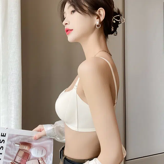 多情猫 小胸聚拢内衣系列 无钢圈调整型文胸 无痕舒适提拉防下垂