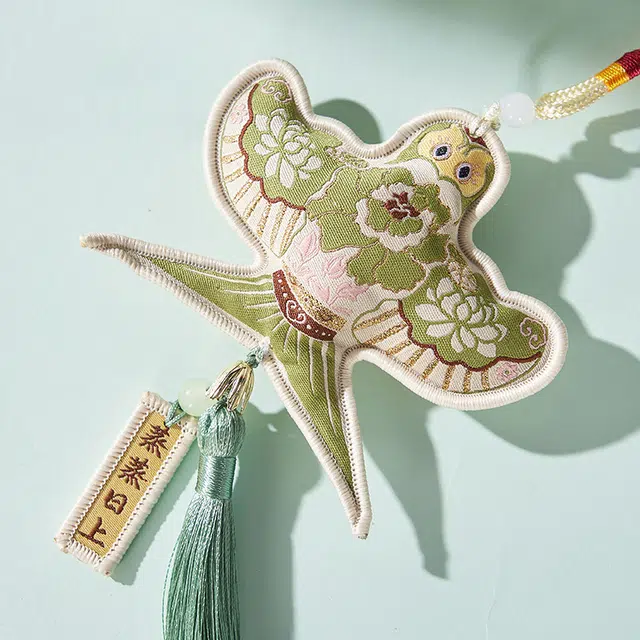 大英博物馆 东方梦境系列 纸鸢提花蒸蒸日上 福来运转国风随身  国风 新中式 聚酯纤维 挂件 男女同款情侣款
