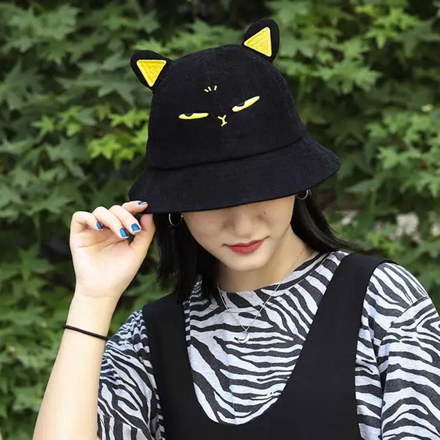 大英博物馆 盖亚·安德森猫系列 表情高颜值 灯芯绒 渔夫帽 男女同款情侣款