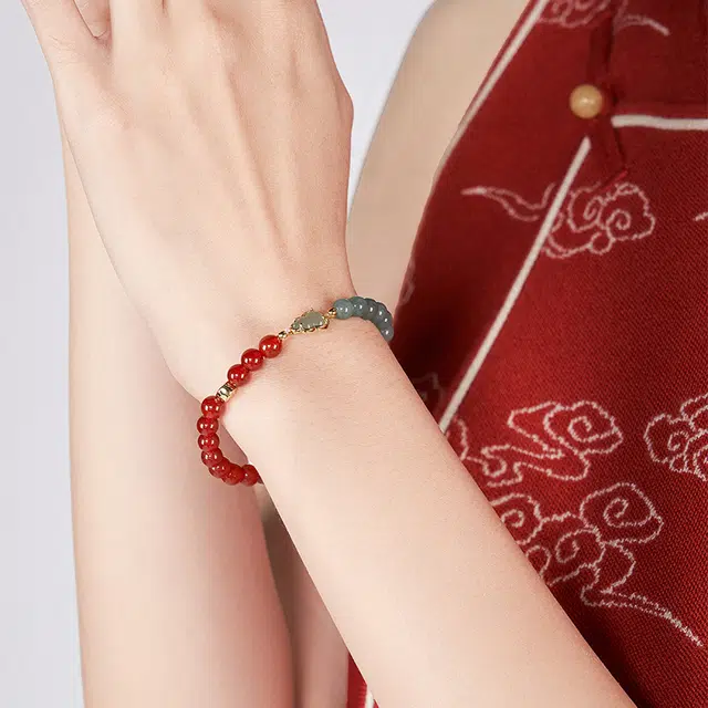 大英博物馆 东方梦境系列 翡翠葫芦红玛瑙 国风 新中式#好运天然 玛瑙 手串 女款