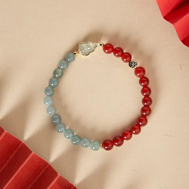 大英博物馆 东方梦境系列 翡翠葫芦红玛瑙 国风 新中式#好运天然 玛瑙 手串 女款