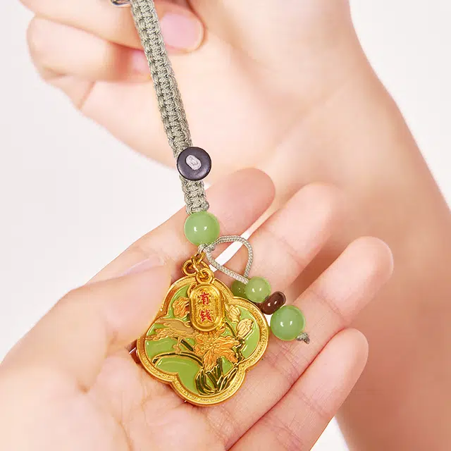 大英博物馆 东方梦境系列 灵羽芳地 有钱花 编织 钥匙扣 包挂 车钥匙扣 国风 新中式 高颜值 挂件 男女同款情侣款