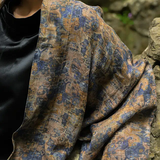 三省六部 敦煌·壹超薄新中式复古道袍汉服 男女同款 图片色