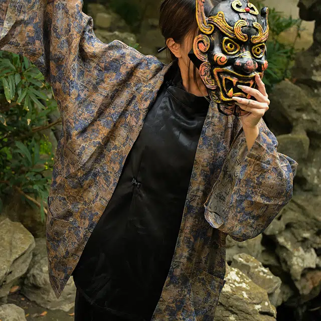 三省六部 敦煌·壹超薄新中式复古道袍汉服 男女同款 图片色