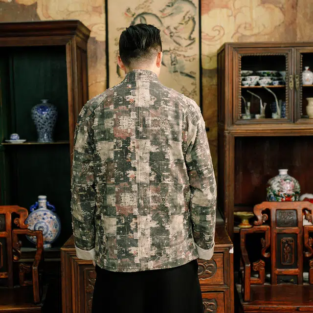 三省六部 复古户部【破局】秋冬中国风潮流破坏唐装夹克 男女同款