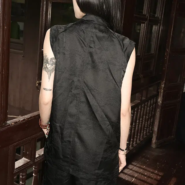 三省六部 夏季新中式暗纹提花背心 男女同款