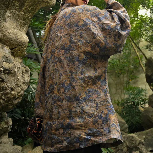 三省六部 敦煌·壹超薄新中式复古道袍汉服 男女同款 图片色
