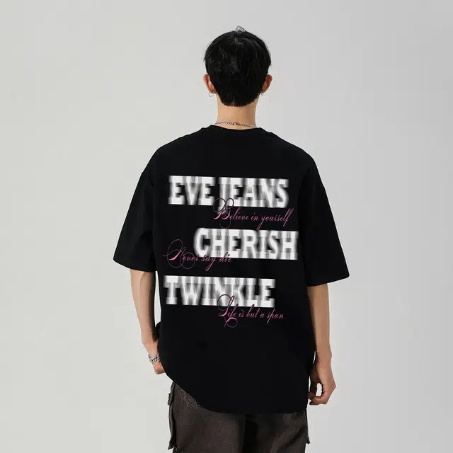 EVE Jeans Letter Print T-Shirt