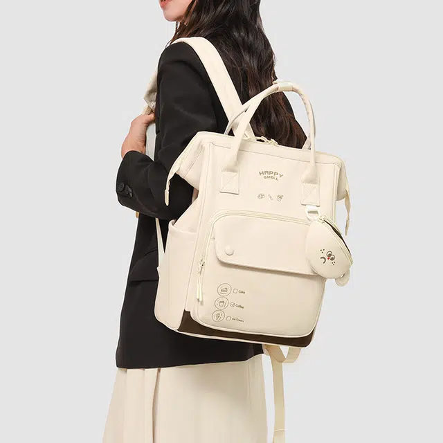 八小万 时尚简约高颜值百搭轻便 牛津布 双肩包 女款 多色